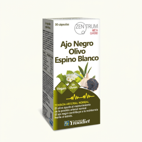 AJO NEGRO, OLIVO, ESPINO BLANCO 30 CÁPSULAS ZENTRUM