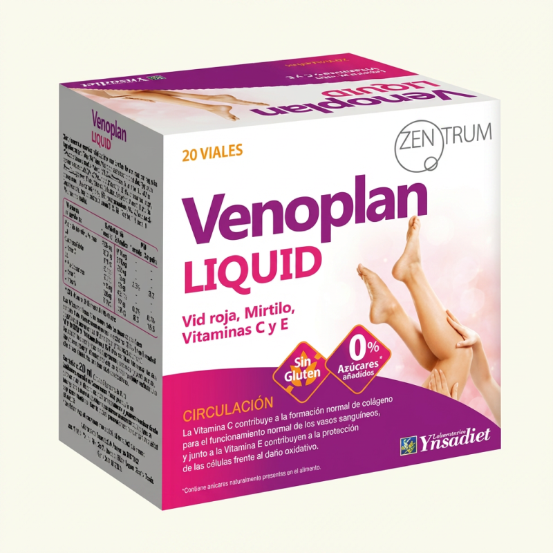 VENOPLAN LIQUID. 20 VIALES. ZENTRUM.